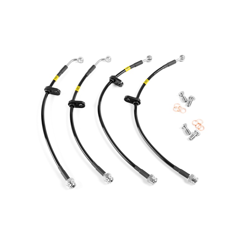 MK8 Fiesta ST braided brake lines Full set