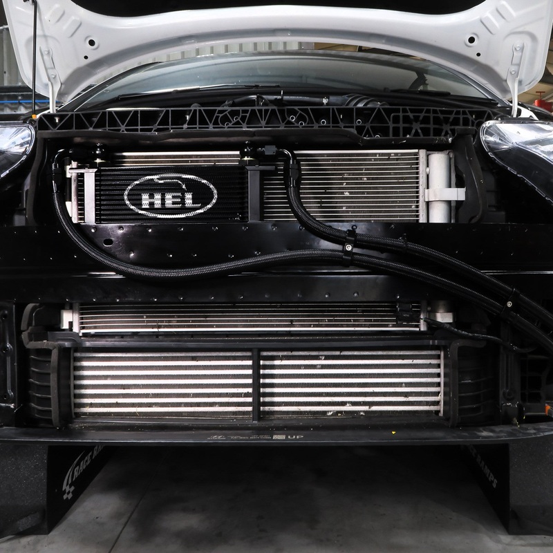 Hyundai i20 N Oil Cooler Kit Black Nylon Cotton Braided