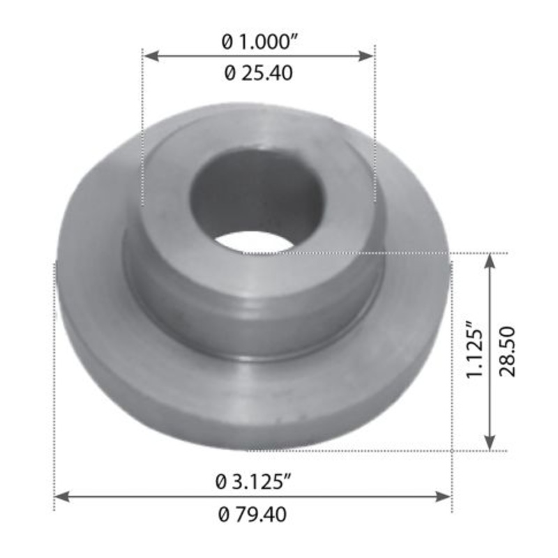 R309370 STEEL BUSHING SPACED FRUEHAUP