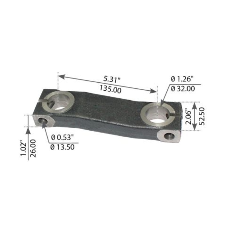 16-17969-000 Leaf Spring Shackle Side Bar