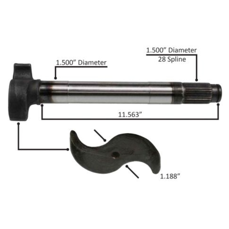 588993C91 S CAM LH L=11 5/8 SPLINE 1.5-28