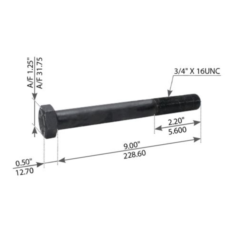 23-10757-900 Suspension Equalizer Beam Bolt