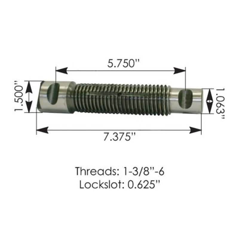 455656C1 Leaf Spring Shackle Bolt