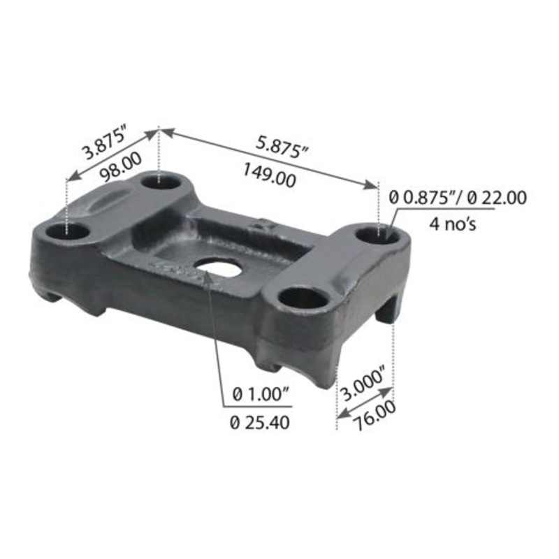 R302875 Leaf Spring Axle U-Bolt Plate