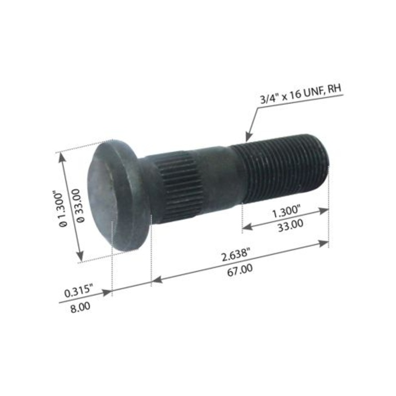 18AX-1108 Wheel Stud
