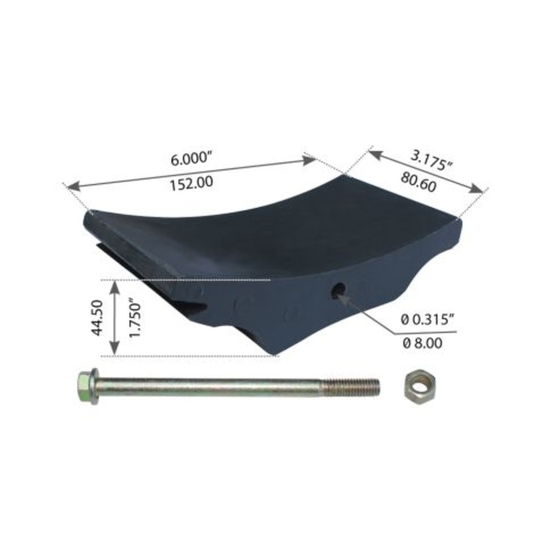 25QK248 Leaf Helper Spring Insulator Pad