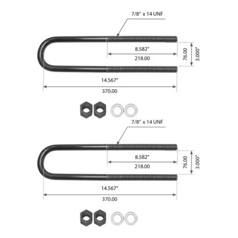 7QK3182M3 Threaded U-Bolt