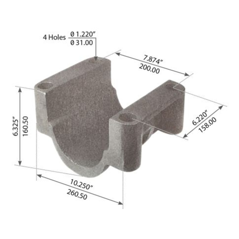 R303578 TRUNNION LOWER HALF