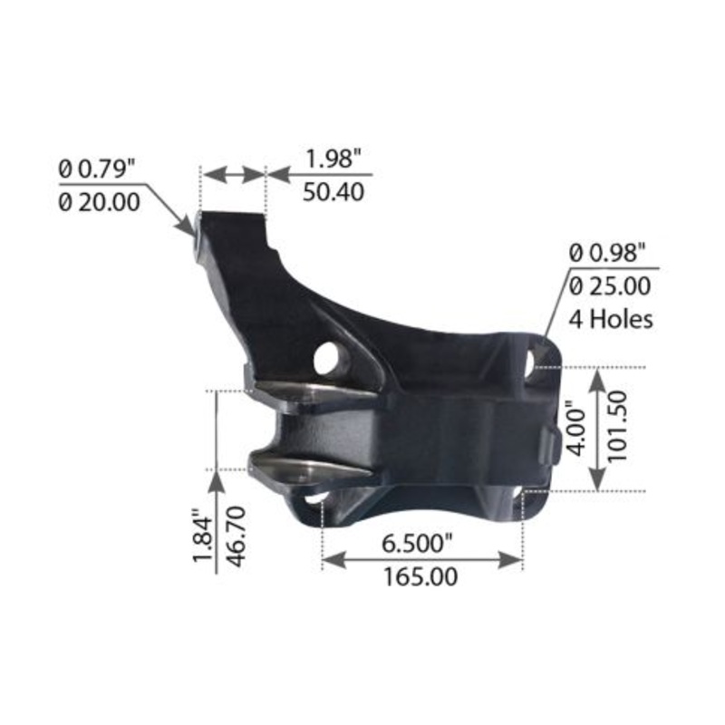 11-24912-001 U-BOLT BOTTOM PLATE RH