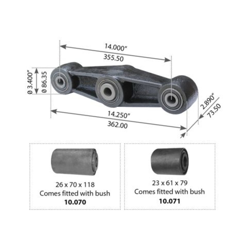 E4HZ5889A Suspension Equalizer Beam
