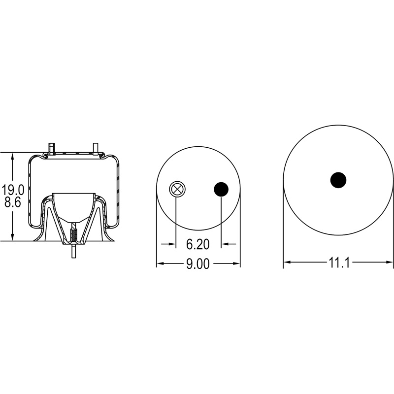 1R12-303 Air Spring – Goodyear AFTERMARKET