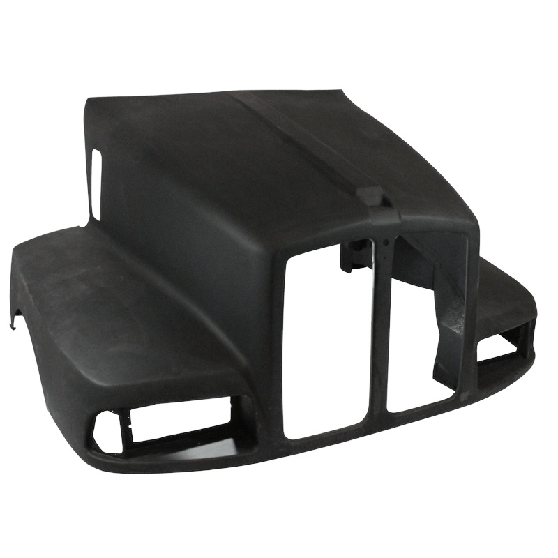 K146-1098  T600B Hood, Kenworth T600, T600B Models, 59″, Curved Windshield, Split Grille – AFTERMARKET