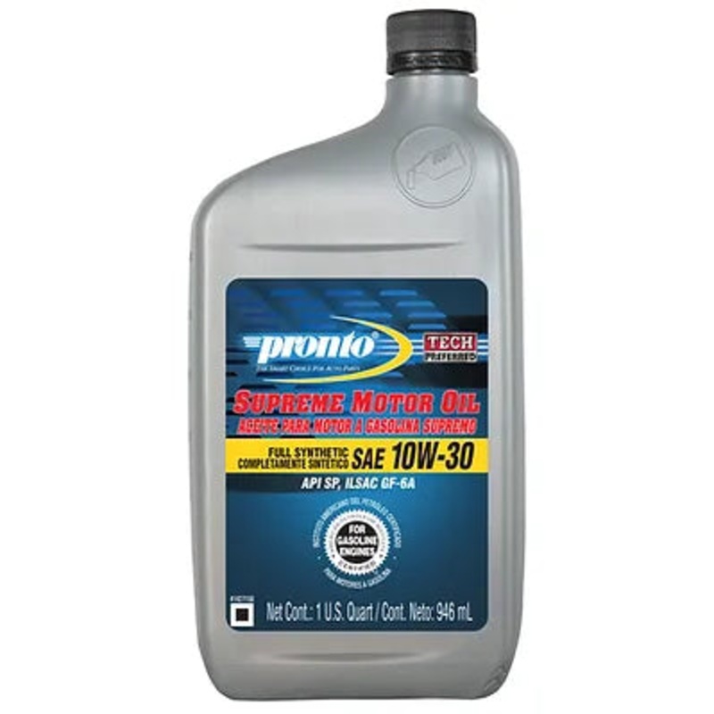 10W-30 Engine Oil; Pronto