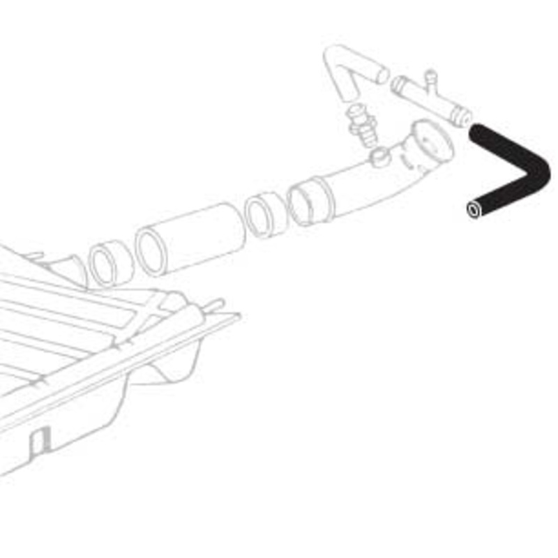 Fuel Evaporative System Hose, 71-72 Super