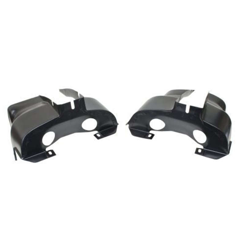 Off-Road Dual Port Shrouds, Black, Pair