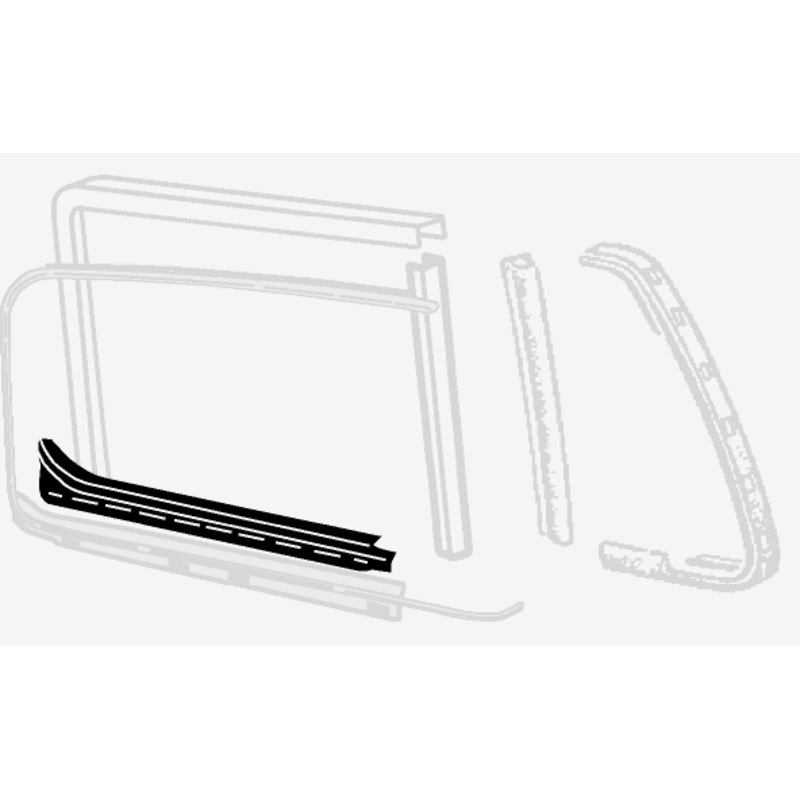 Front Door Inner Scraper, RIGHT, 68-79 II