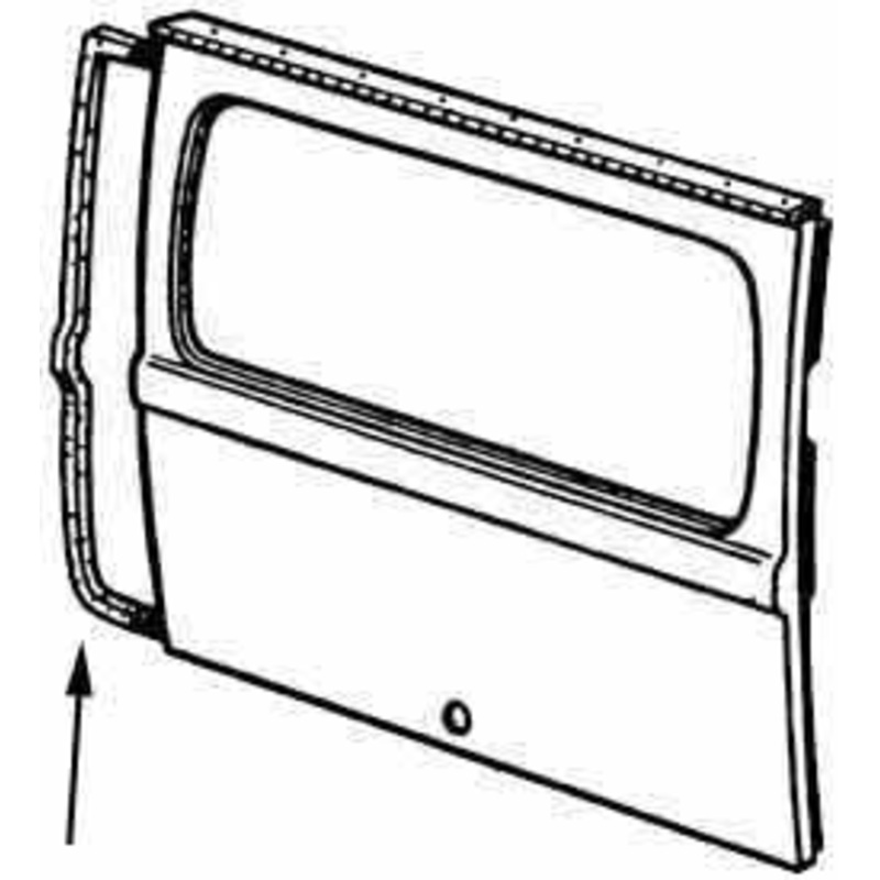 Rear Cargo Hatch Door Seal, 72-79 Bus
