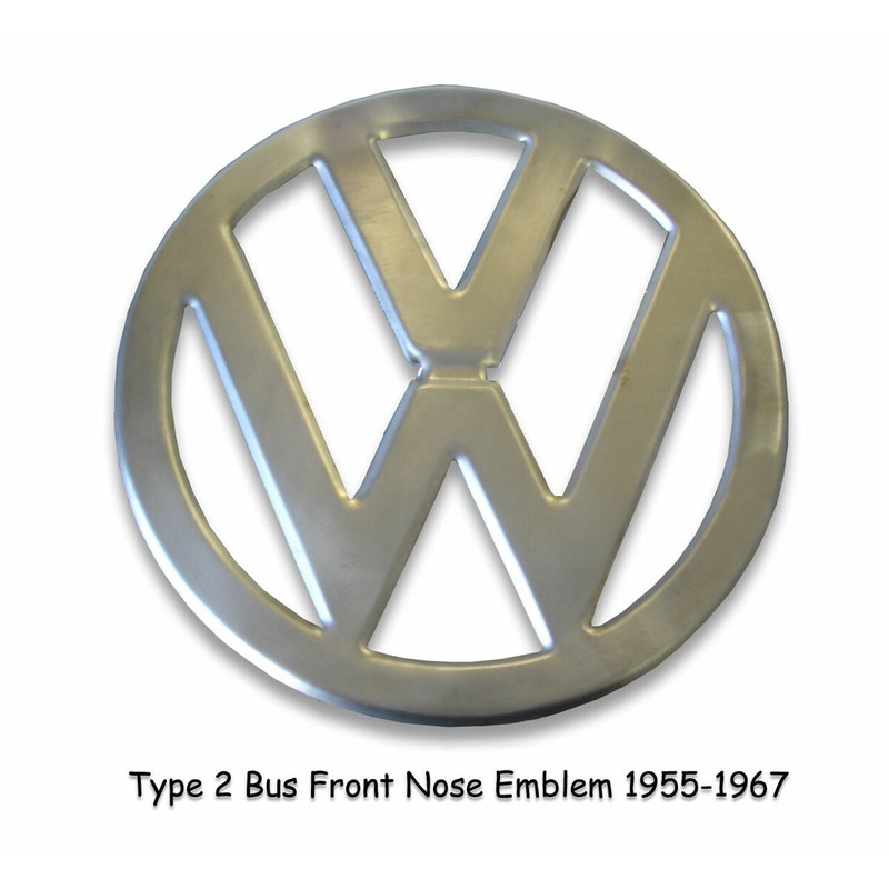 VW Emblem, -67 II; bare metal