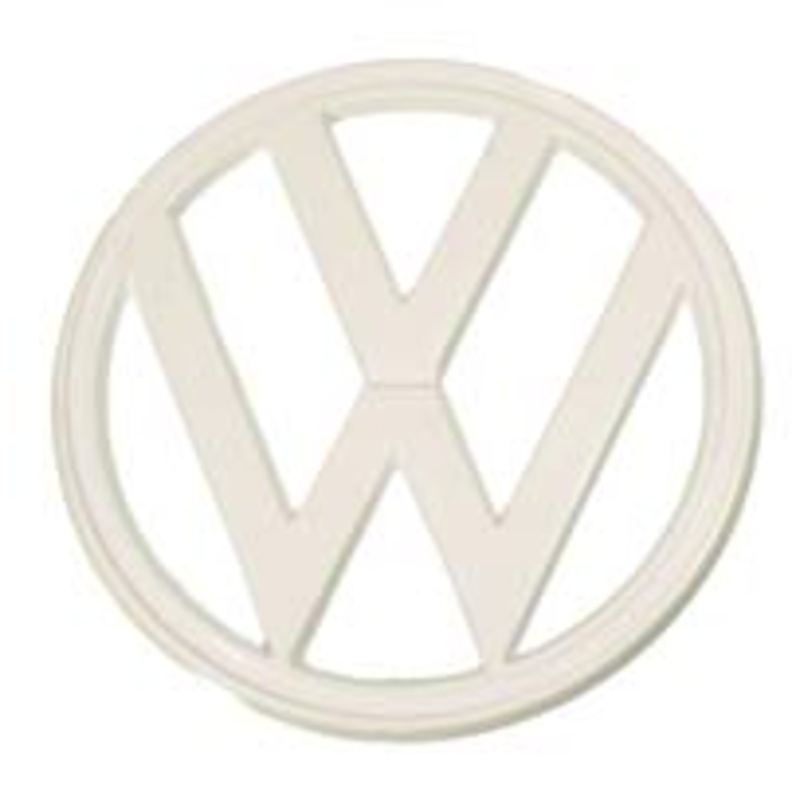 White VW Emblem 73-79 II