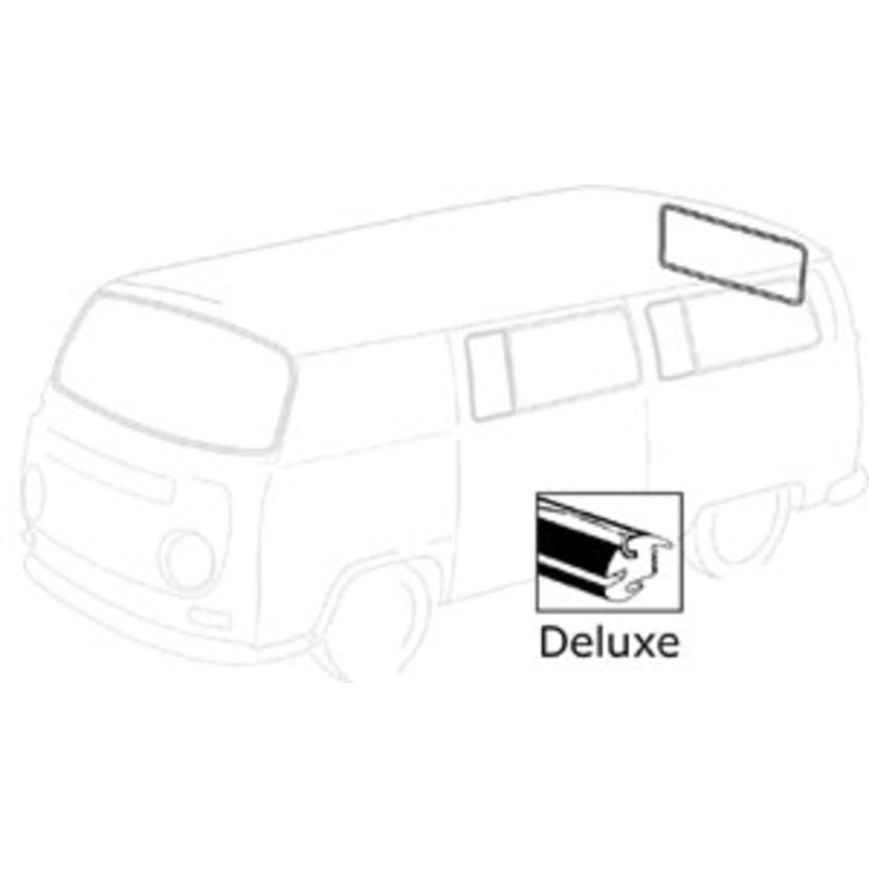 Window Seal, rear windshield, 68-79 Deluxe II