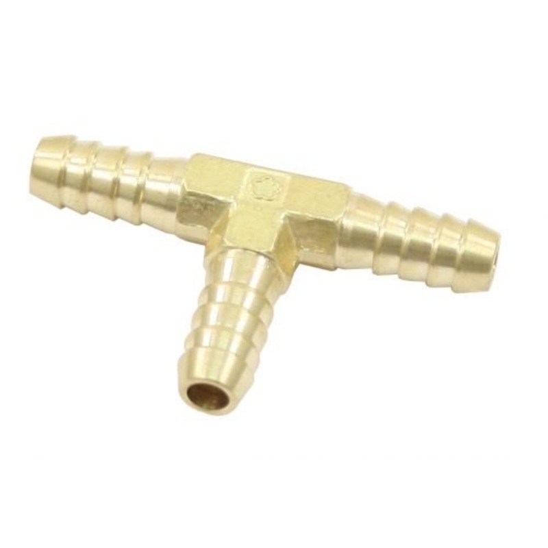 Brass Fuel Fitting Tee,  1/4″