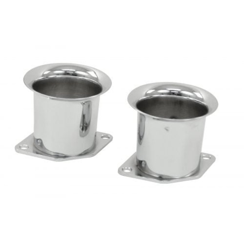 EMPI 46-6050 2 1/4″ Chrome Velocity Stacks, Pair