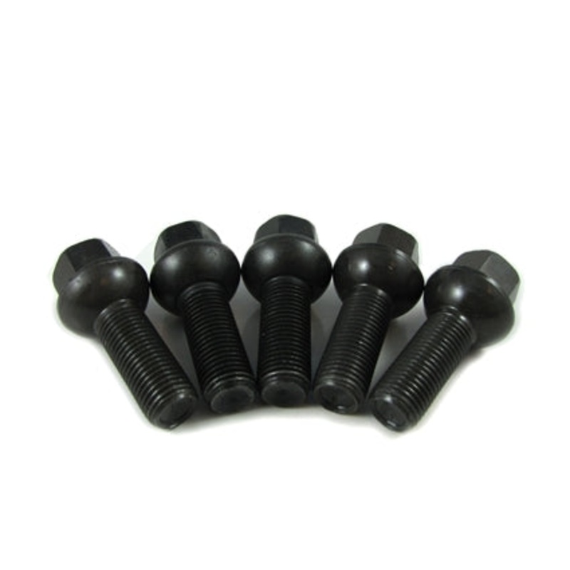 Lug Bolt M14x1.5 Shank 34mm Hex 19mm Head Black