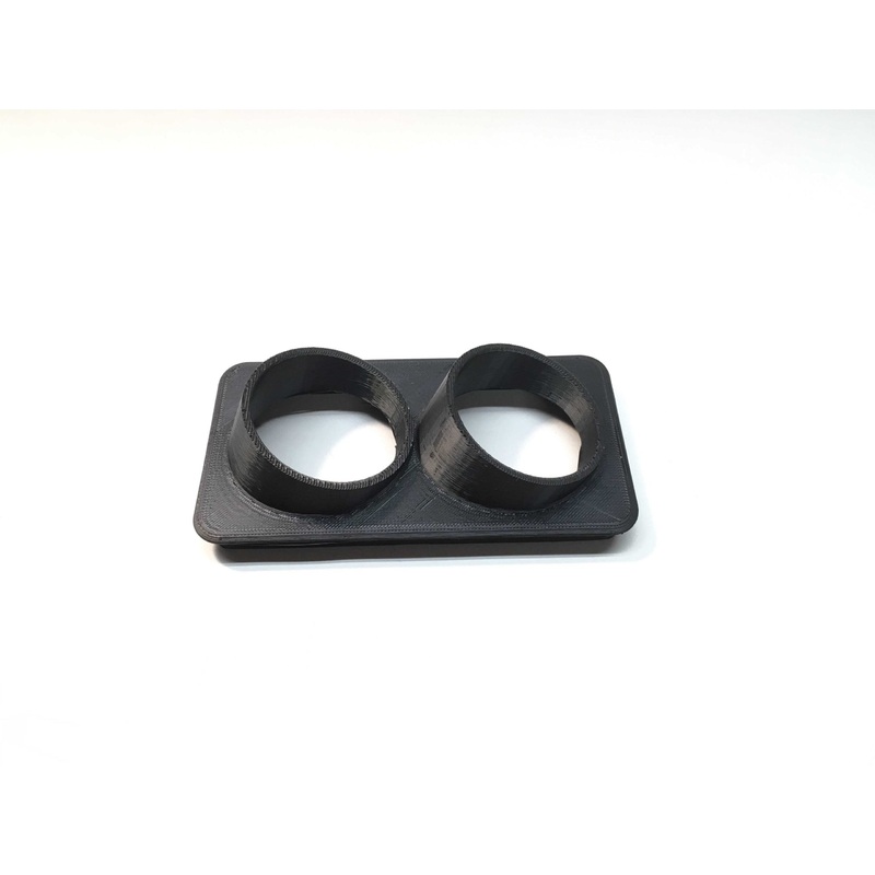 Vanagon Ashtray Gauge Holder, Angled Black; Vanagon