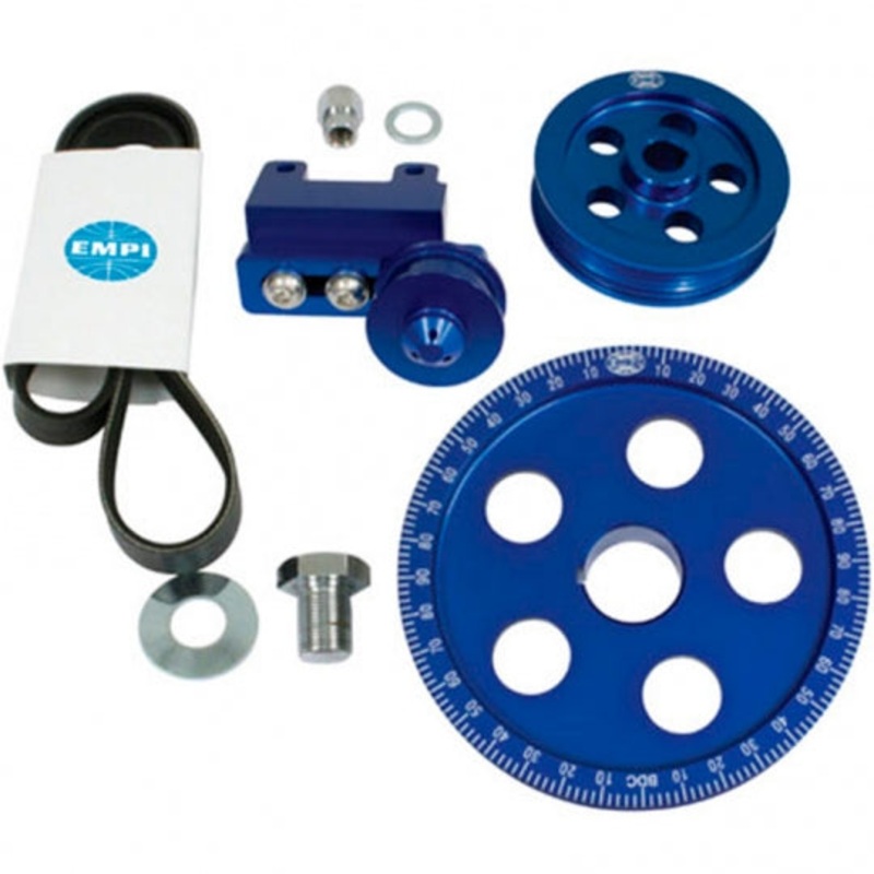 Anodized Serpentine Belt System, Blue