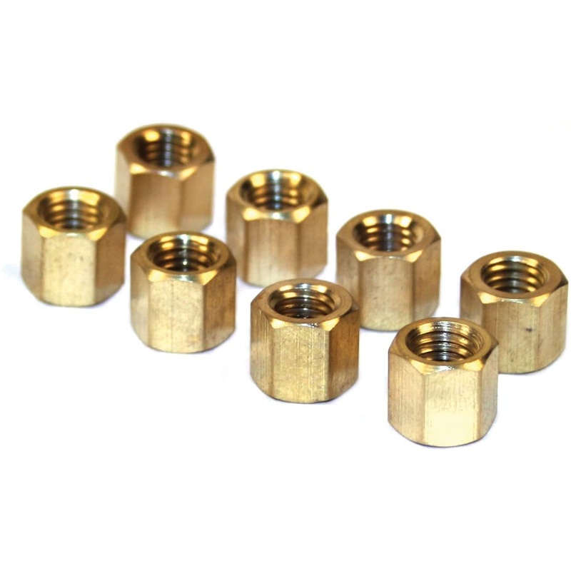 Exhaust Nuts, M8-1.25, 11mm Head, Set Of 8