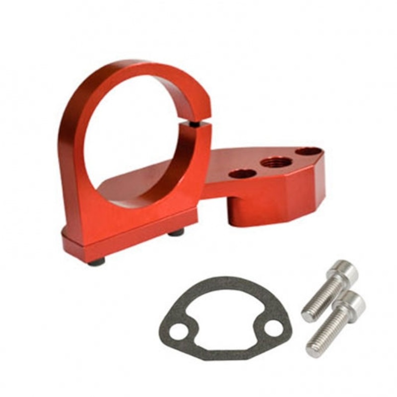 Fuel Pump Block-Off/Coil Mount Combo, Red