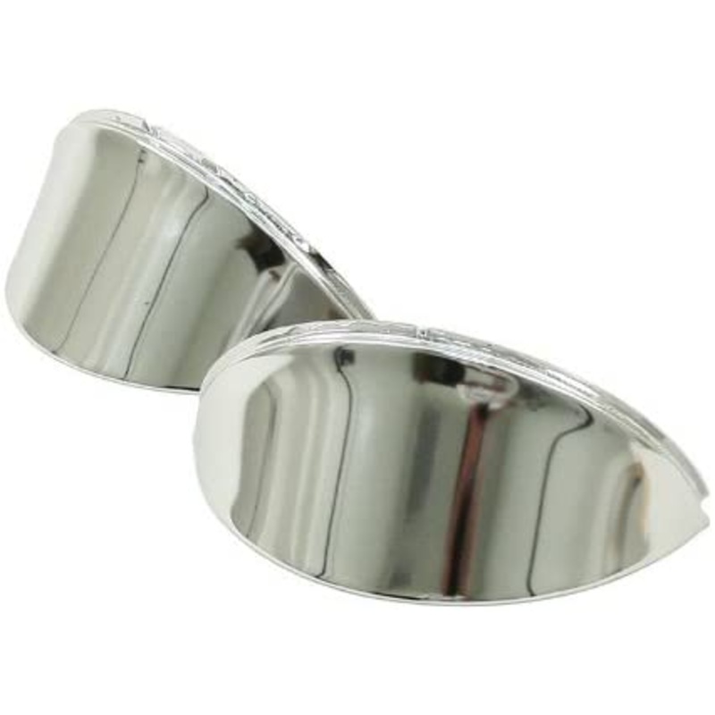 Headlight Eyebrows, Smooth Chrome