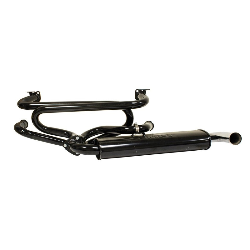 Premium Exhaust System with Single Quiet Muffler, 1300-1600cc