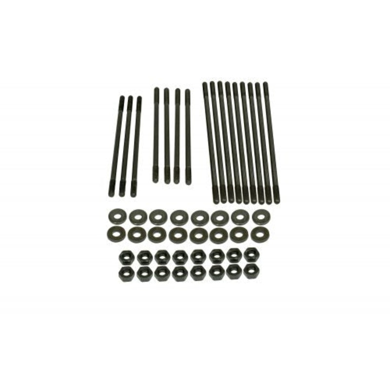 Chromoly Case Stud Kit, Dual Port, 1/2″ Longer, 8mm