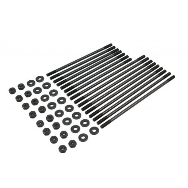 Chromoly Case Stud Kit, Stock Length 8mm, Single Port