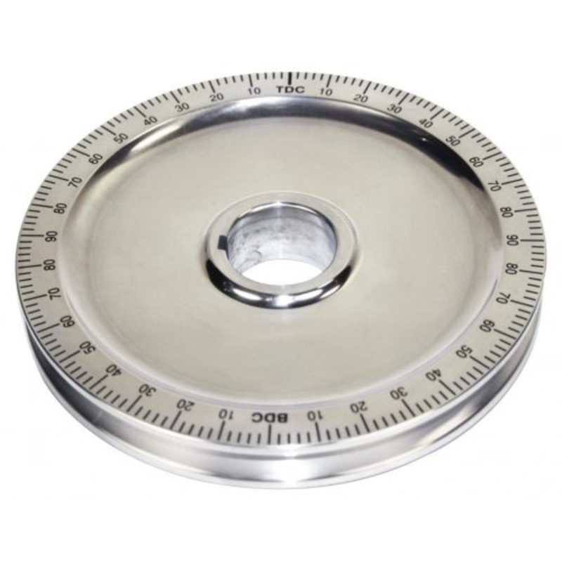 Crankshaft Pulley, Billet Style, Black Numbers