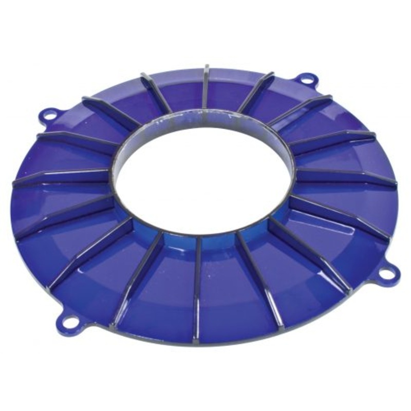 Finned Backing Plate, Blue