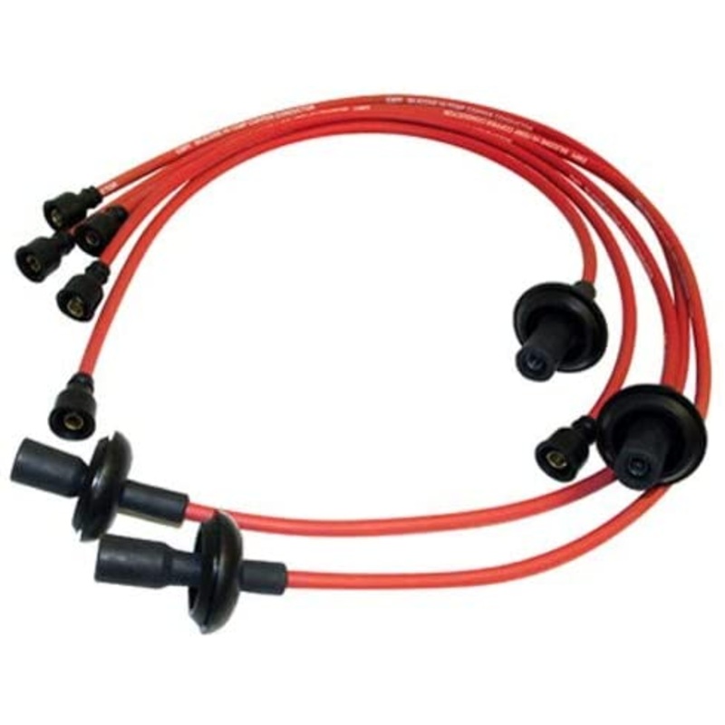 Spark Plug Wire Set, Copper Core, Red