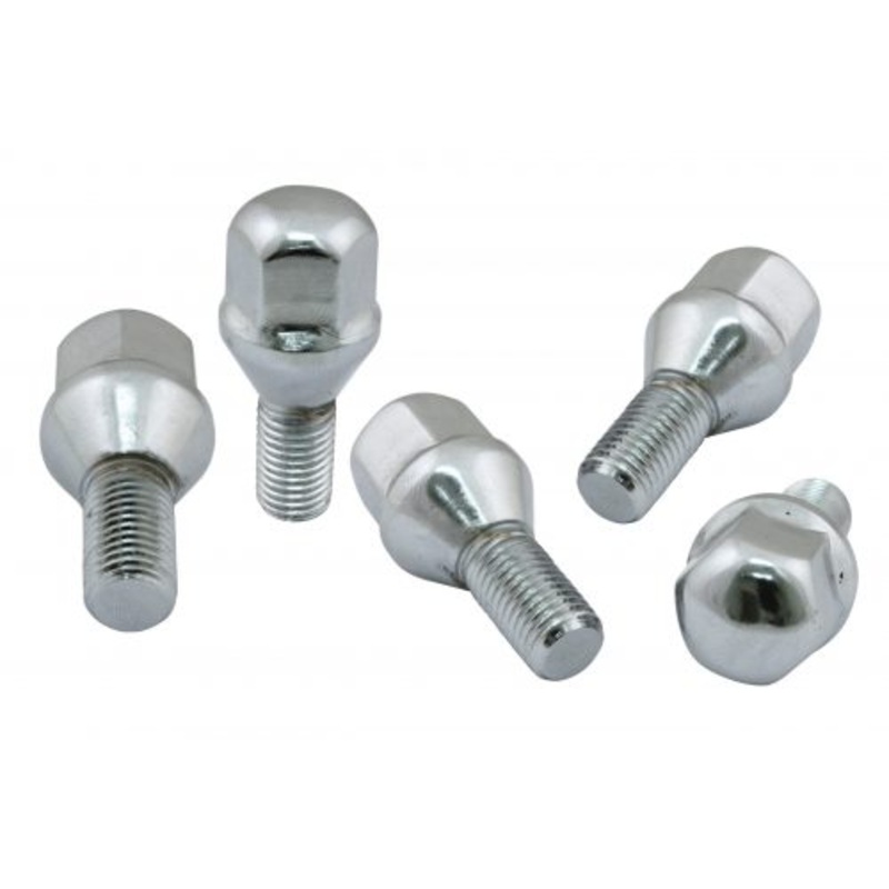 Chrome Lug Bolts – 12mm, 60 Degree, Set of 5 For EMPI 5×205 wheels