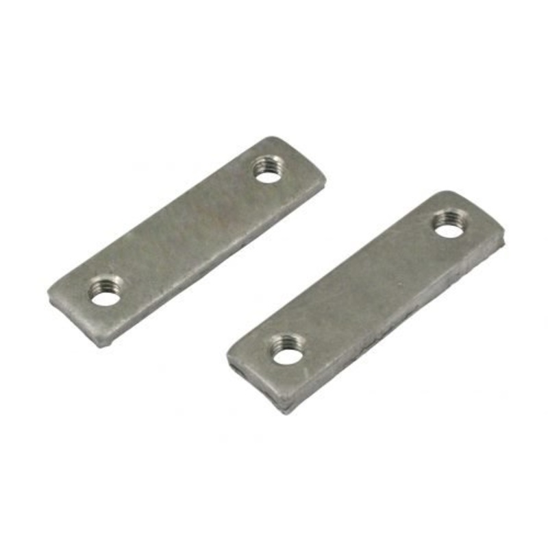 EMPI 16-9837 Decklid Hinge Bracket, M6-1.0 Threaded, Pair