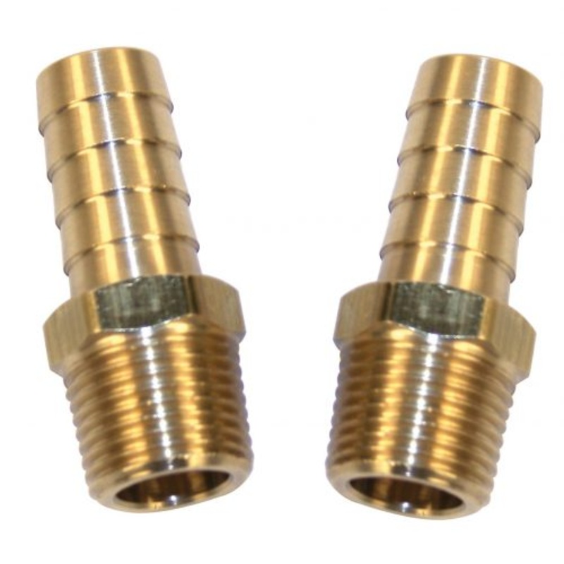 3/8″ Male with 3/8″ Hose Barb, Pack of 2