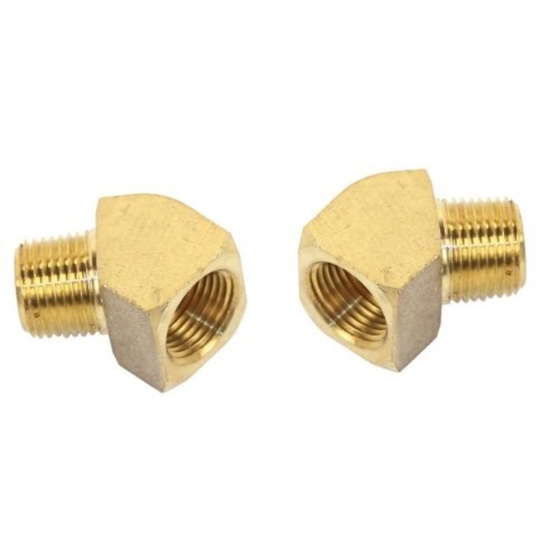 45 Degree 3/8″ Male x 3/8″ Female, Pack of 2