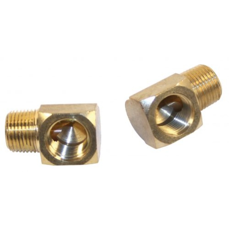 90 Degree 3/8″ Male x 3/8″ Female, Pack of 2