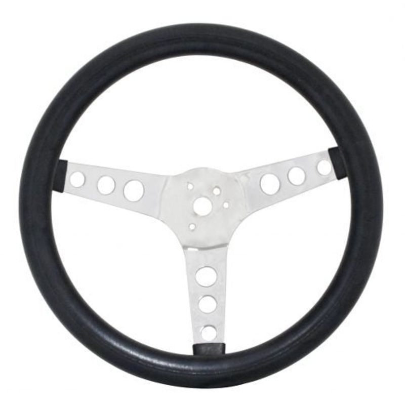 EMPI Poly-Foam Steering wheel, 3 spoke, 12 ” Dia., 3 ” Dish / 3 “