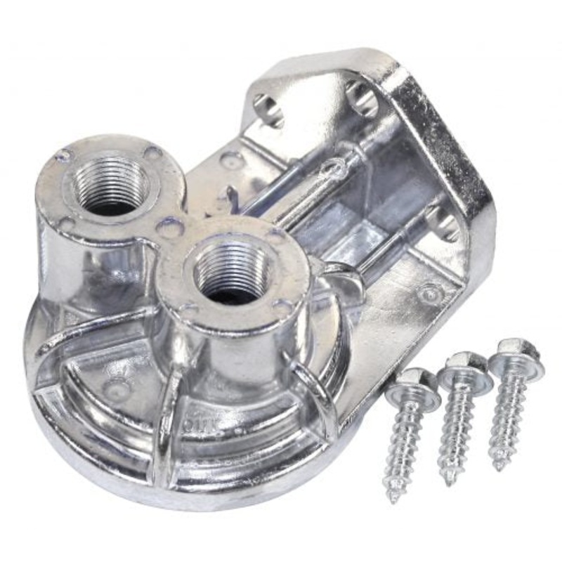 Oil Filter Adapter with Nipple, Ports Up
