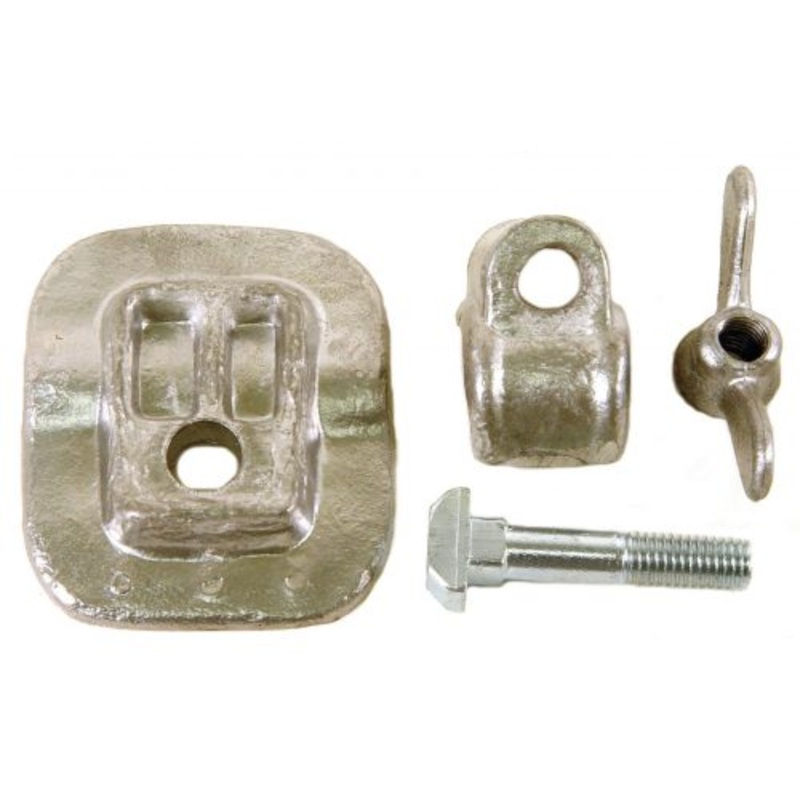 Seat Clamp Kit, Middle Seat to Floor, 52-72 II