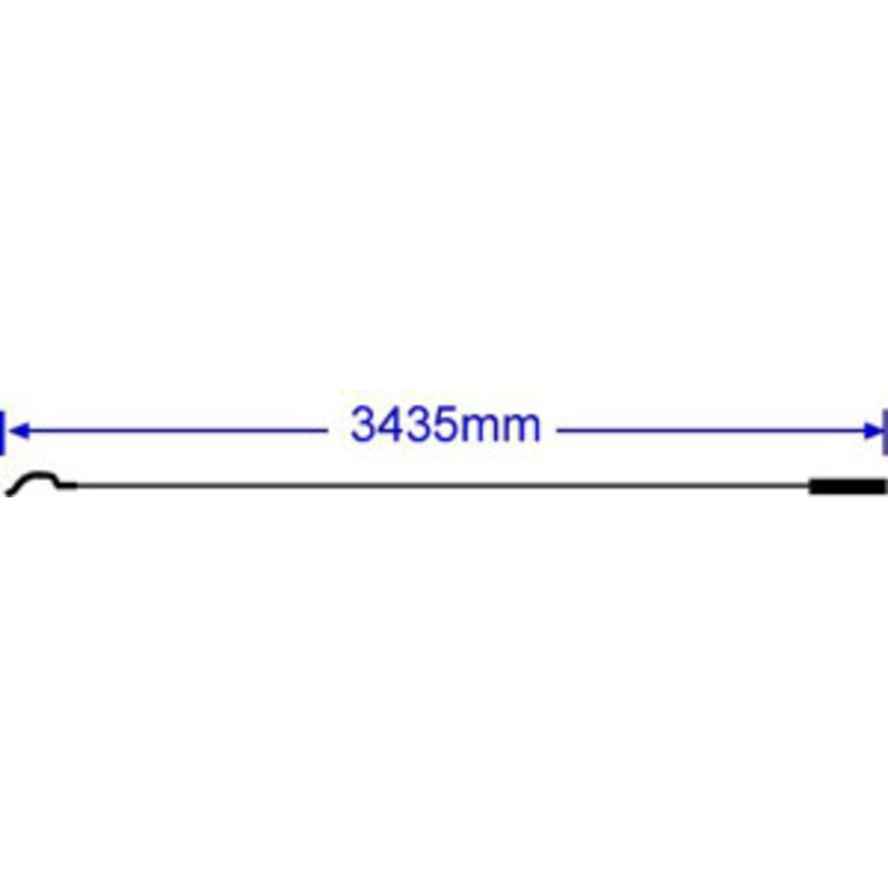Accelerator Cable, 74 II, California Emission