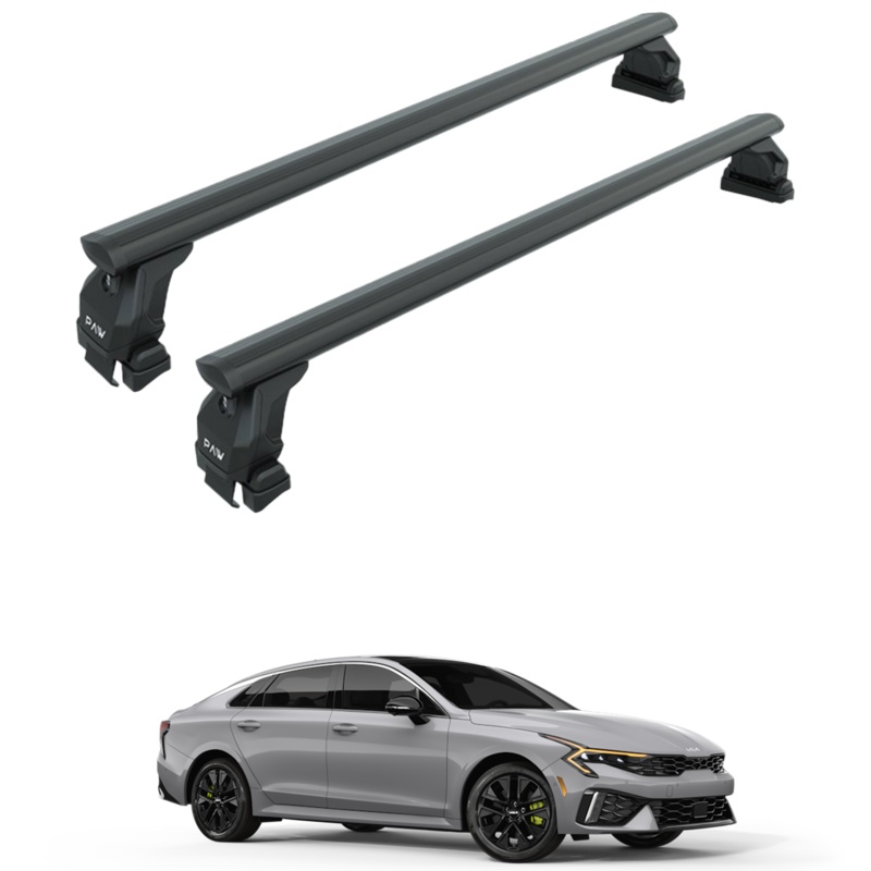 For Kia K5 2019-2025 Roof Rack Cross Bars Normal Roof Black
