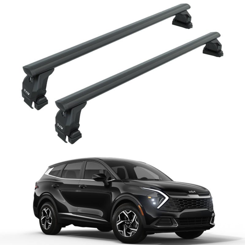 For Kia Sportage 2022-2025 Roof Rack Cross Bars Normal Roof Alu Black