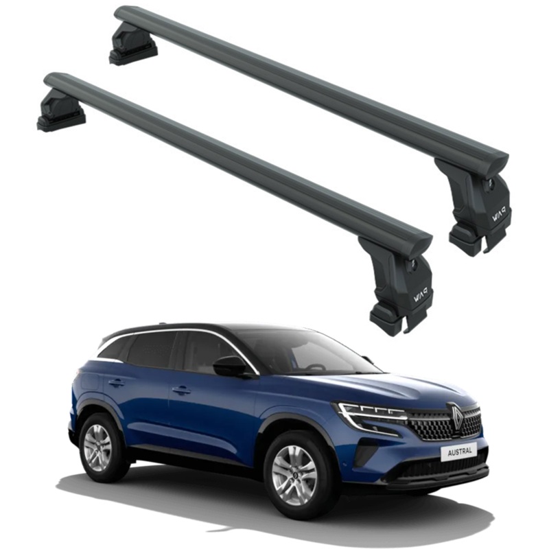 For Renault Austral 2022-2025 Roof Rack System, Aluminium Cross Bar, Normal Roof, Black